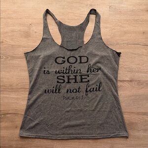 Gray Inspirational Women's Tank Top